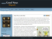 Tablet Screenshot of goodnewsdispatch.org